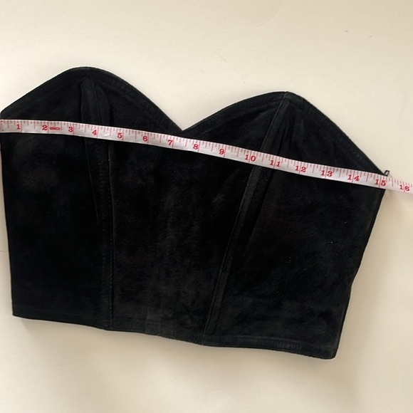 The leather ranch black suede corset top XS - Picture 7 of 8